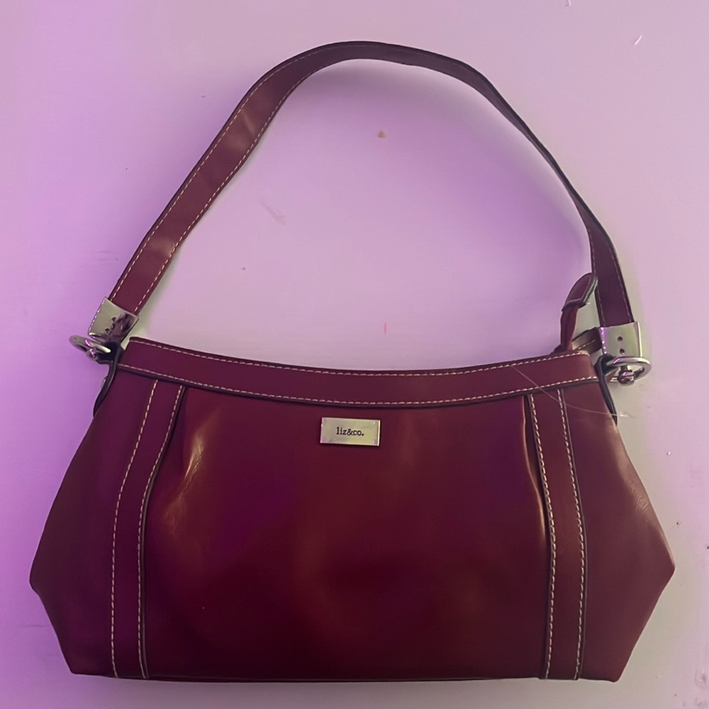 Red hand bag